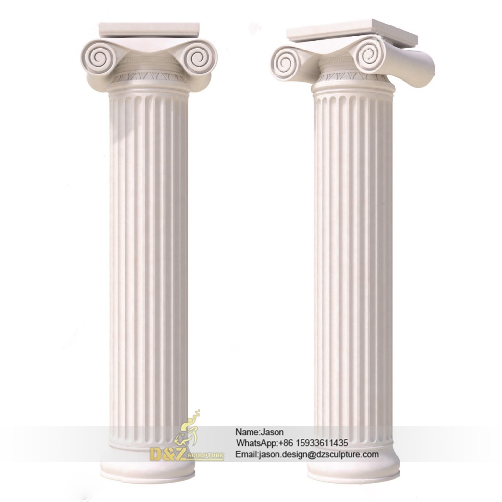 Large round stone pillars