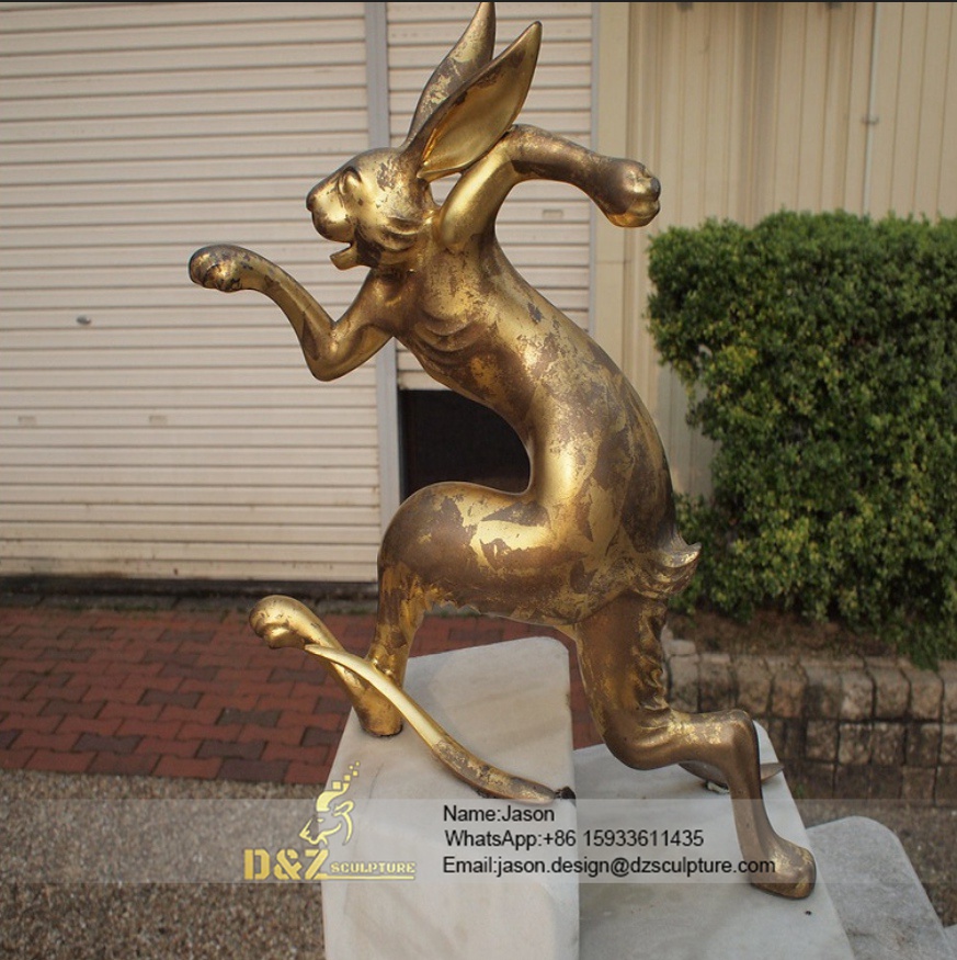 Cartoon rabbit statue