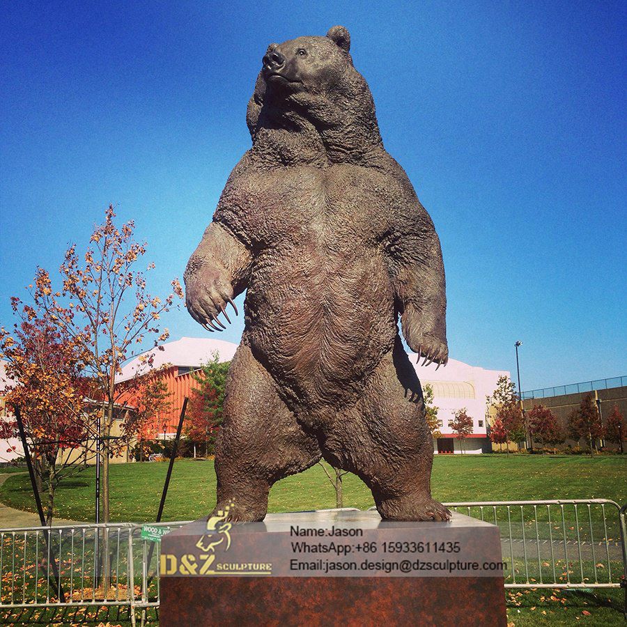 Large stand bear sculpture