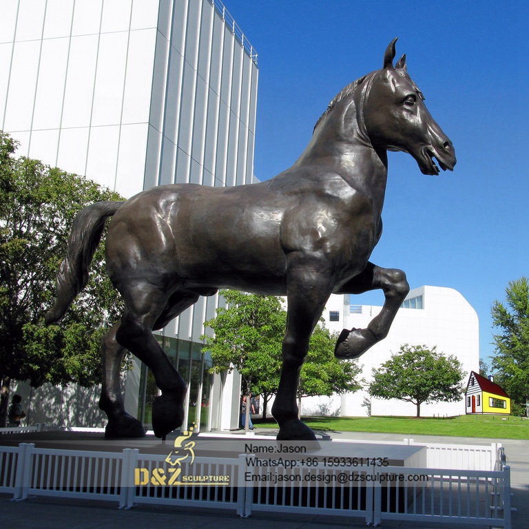 Stand horse sculpture